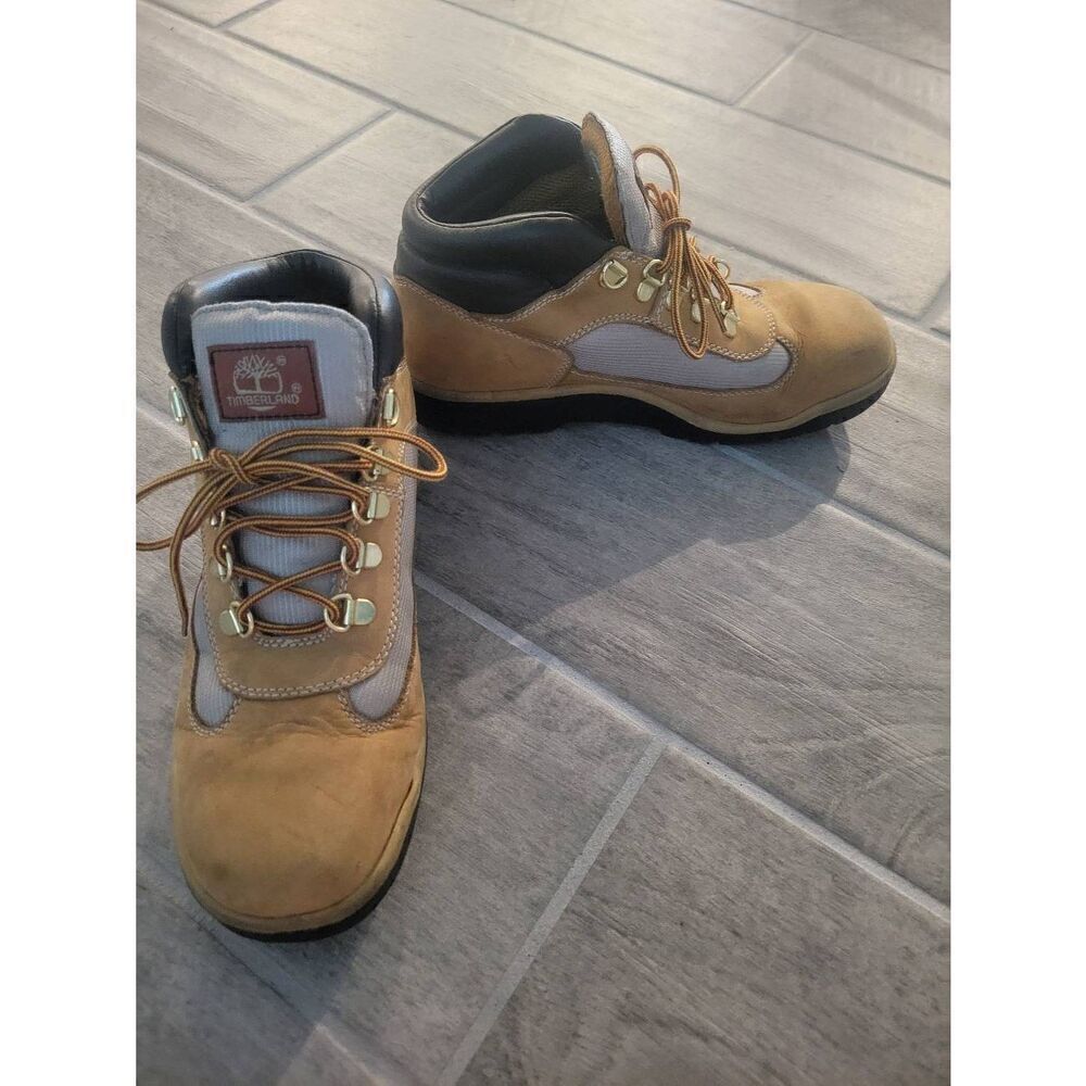 Timberland Youth Field Boot Leather Tan Brown‎ Size 6